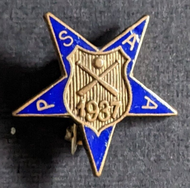 1937 Baseball Champions Pin Presented by Toronto Daily Star Vintage Historical
