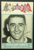 Jan 30 1955 Maple Leaf Gardens Ontario Junior A Hockey Program Sid Smith Signed