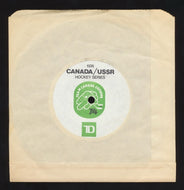 1974 CANADA / USSR Team Canada Russia 45 RPM Record Rare Vtg Hockey Series WHA