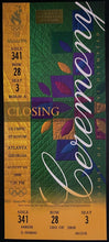 Load image into Gallery viewer, 1996 Summer Olympics Closing Ceremonies Ticket Atlanta Georgia Centennial
