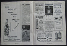 Load image into Gallery viewer, 1936 Chicago Stadium Rare Hockey Doubleheader Program Blackhawks vs NY Rangers
