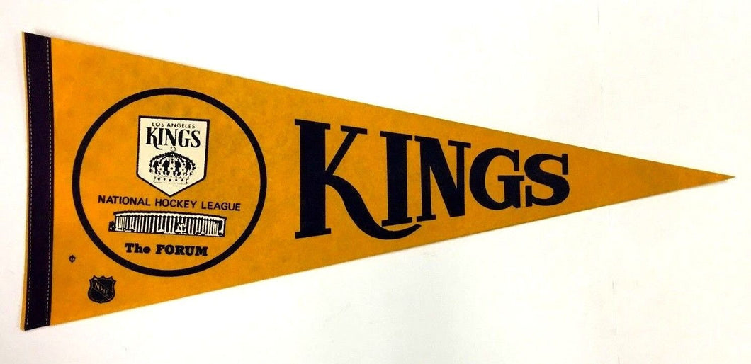 Los Angeles Kings Full Size NHL Hockey Pennant 1970 LA The Forum