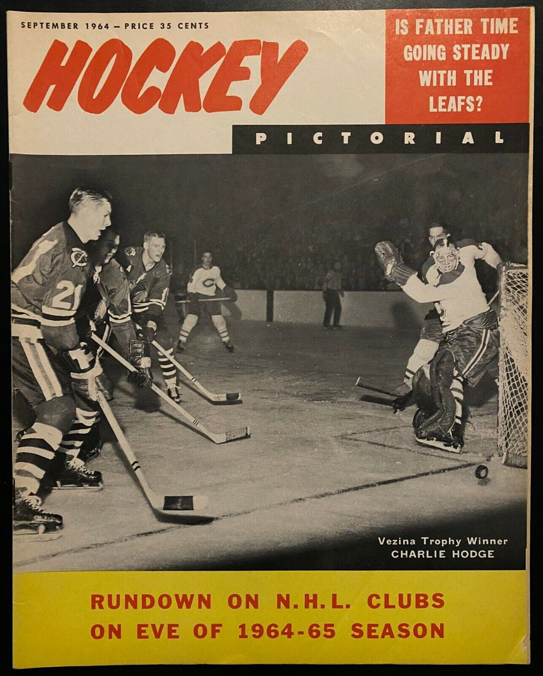 1964 Vintage Hockey Pictorial Magazine Issue Toronto Maple Leafs Stanley Cup