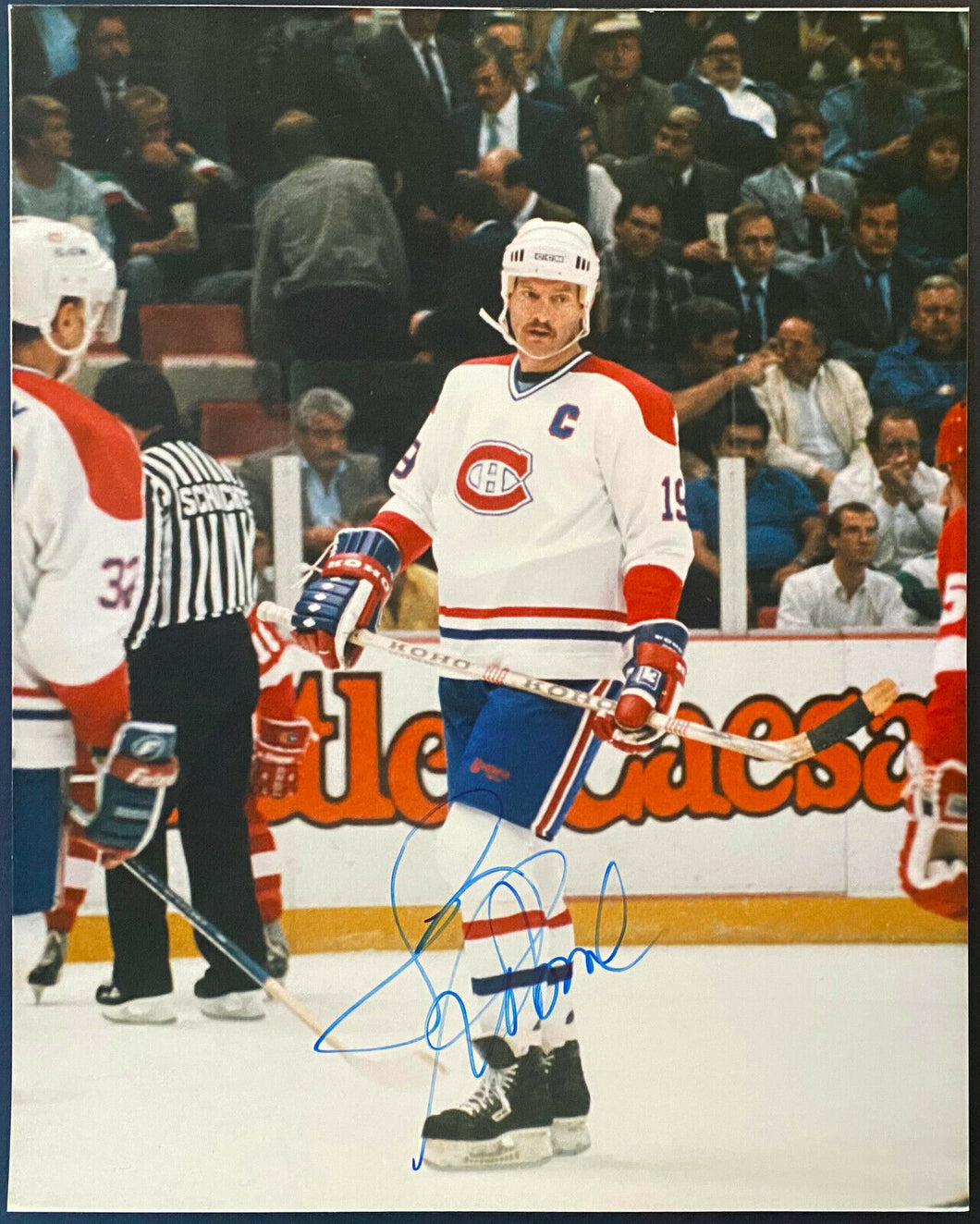 Larry Robinson Montreal Canadiens Autographed NHL Hockey Photo Signed