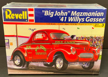 Load image into Gallery viewer, Revell Big John Mazmanian '41 Willys Gasser 1:25 Scale Model Car Kit Sealed Box
