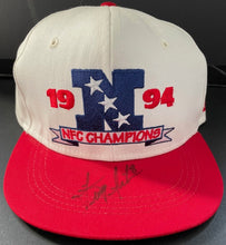 Load image into Gallery viewer, Troy Aikman Autographed Signed 1994 NFC Champions Snapback Hat NFL Football JSA
