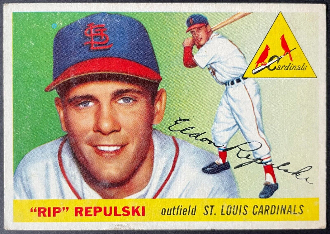 1955 Topps Baseball #55 Rip Repulski St. Louis Cardinals Vintage MLB Card