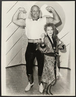 1985 Cyndi Lauper + Hulk Hogan Wrestling Star Photo Red Carpet Grammy Awards