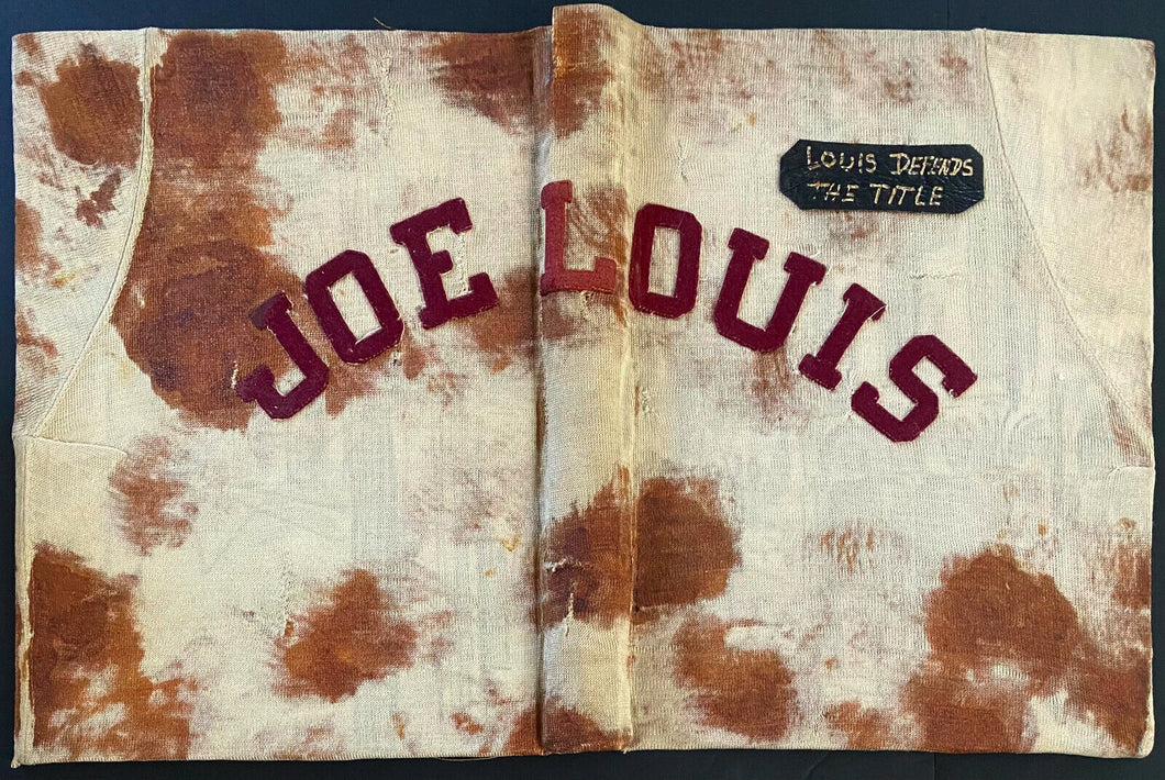 Heavyweight Champ Joe Louis Worn T-Shirt Binder Cut Shirt 1942 Boxing Training