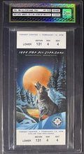 Load image into Gallery viewer, 1994 NBA Basketball All Star Game Full Ticket Target Center Minnesota iCert 9.5
