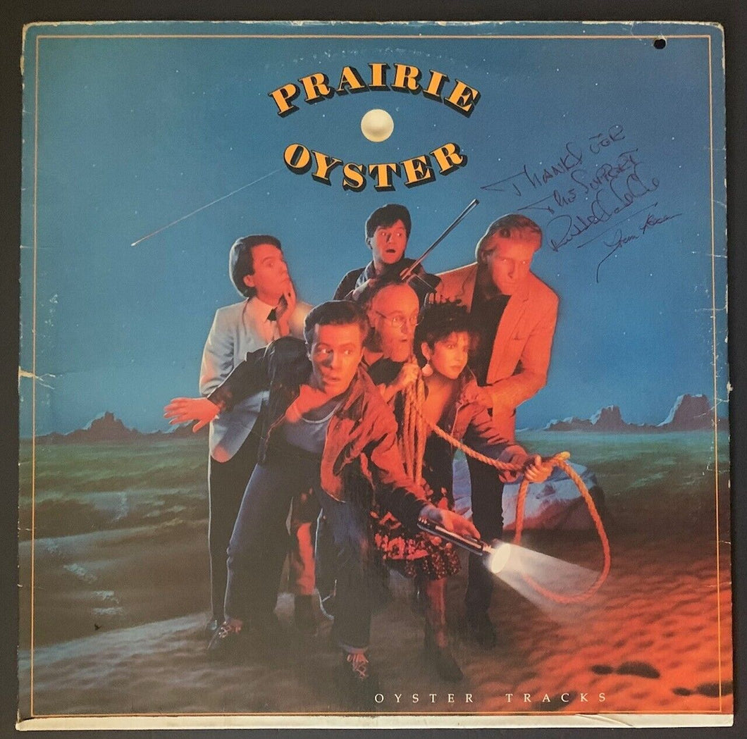 1986 Prairie Oyster Signed Record Album Russell deCarle Canadian Country Music