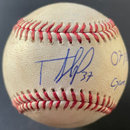 Teoscar Hernandez Autographed Game Used Baseball Signed Toronto Blue Jays MLB