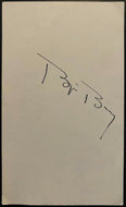 1987 Signed Swedish Tennis Great Bjorn Borg Autographed Index Card Toronto