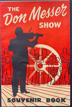 Load image into Gallery viewer, 1950s Don Messer Show Autographed Program+Plaque Canadian Folk Music TV Radio
