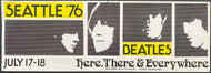 1976 Beatles Convention Promo Vintage Unused Fab 4 Decal Car Bumper Sticker