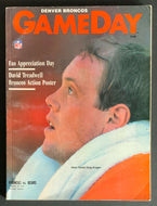 1990 Mile High Stadium NFL Football Program Denver Broncos vs Chicago Bears