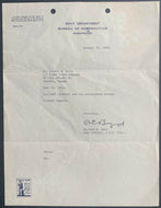 Richard Byrd Explorer Typed Letter Signed Autographed US Navy Letterhead JSA LOA