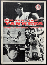 Load image into Gallery viewer, 1969 Thurman Munson’s 1st Major League Game+Hit+RBI New York Yankees Program MLB

