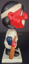 Load image into Gallery viewer, 1960s Cleveland Indians White Square Base Chief Wahoo Bobblehead MLB Baseball
