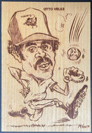 1977 Otto Velez Toronto Blue Jays Inaugural Season Wood Laminate Baseball Card