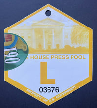 Load image into Gallery viewer, Used White House Press Pass US Government Political Historic Vintage
