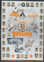 Load image into Gallery viewer, 1980 10th Annual Salute To The Boston Bruins Dinner Program - Foldout Poster NHL
