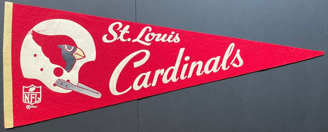 1967 St. Louis Cardinals NFL Football Full Size Pennant Vintage