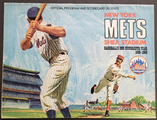 Load image into Gallery viewer, 1969 Shea Stadium MLB Program New York Mets vs Houston Astros Baseball Vintage
