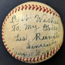 Load image into Gallery viewer, 1950s International League Baseball Signed Veteran Umprie Augie Guglielmo
