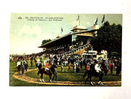 1900 Deauville Famous French Race Track Postcard Vintage Horse Racing Unused