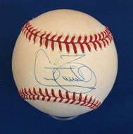 Cecil Fielder Autographed Official American League Rawlings Baseball Cleveland