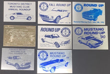 Load image into Gallery viewer, 9 Different Ford Mustang Metal Car Rally Participants Plaque Badges Toronto

