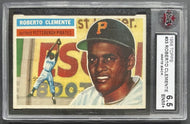 1956 Topps Roberto Clemente #33 Pittsburgh Pirates White Back MLB Card KSA 6.5