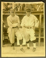 1927 World Series Murderers Row Press Photo Miller Huggins & Donie Bush Yankees