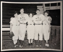 Load image into Gallery viewer, 1940s Toronto Maple Leaf NHL All-Star Ladies Baseball League Photograph Turofsky
