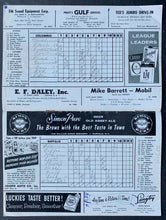 Load image into Gallery viewer, 1958 International League Baseball Program Columbus Jets vs Buffalo Bisons
