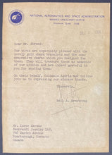 Load image into Gallery viewer, 1969 Neil Armstrong Signed Letter NASA Letterhead Autographed JSA + Type 1 Photo
