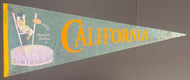 1960's California University Memorial Stadium Full Size Pennant Football