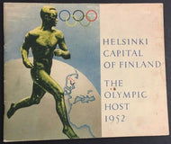 1952 Finland Olympics Committee Program Helsinki Capital Vintage Sports