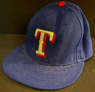 Texas Rangers Team Issue On-Field MLB Baseball Cap New Era 59Fifty Sz 7-5/8 New