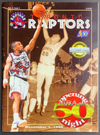 1996 Skydome NBA 50th Anniversary Program Toronto Raptors vs New York Knicks