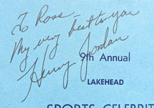 Load image into Gallery viewer, 1964 Sports Celebrity Dinner Autographed Program Signed x4 Syl Apps NHL JSA
