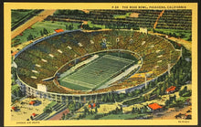 Load image into Gallery viewer, Vintage Football Stadium Postcard The Rose Bowl Pasadena California NCAA UCLA
