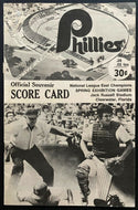 1977 Spring Training Program Phillies Clearwater Stadium vs KC Royals Signed x10