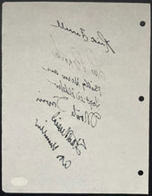 Load image into Gallery viewer, Rick Ferrell Lou Brock Billy Herman + More Autographed Sheet Signed Cut JSA MLB
