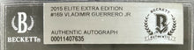 Load image into Gallery viewer, Vladimir Guerrero Jr. Autographed 2015 Elite Extra Edition Baseball Card Beckett
