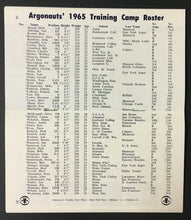 Load image into Gallery viewer, 1965 CFL Football Toronto Argonauts Press Book Photo Yearbook Media Guide Vtg
