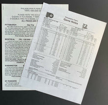 Load image into Gallery viewer, Mark Recchi Signed 1999 Philadelphia Flyers Hockey v Tampa Program + Game Notes
