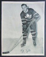 Vintage NHL Toronto Maple Leafs WJ Taylor Quaker Oats Photo Facsimile Signed