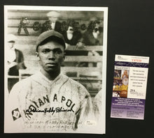 Load image into Gallery viewer, William Bobby Robinson Autographed Photo Negro Leagues Indianapolis Signed JSA
